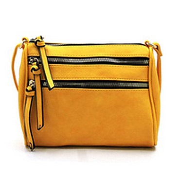 Multi Zip Pocket Crossbody Bag