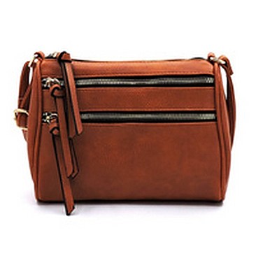 Multi Zip Pocket Crossbody Bag