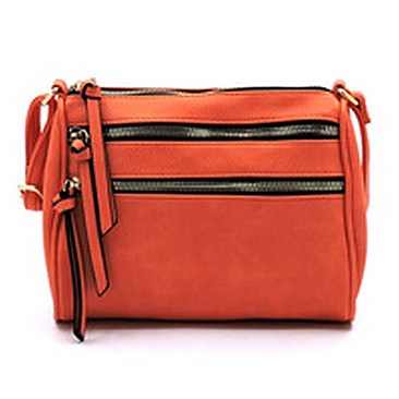 Multi Zip Pocket Crossbody Bag