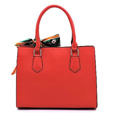 Scarf Top Handle Satchel