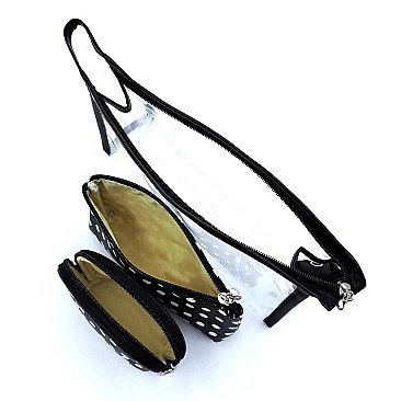 Polka Dot 3-in-1 Cosmetic Case