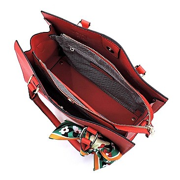 Scarf Top Handle Satchel