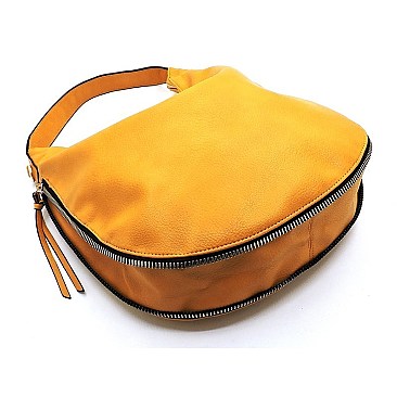 Fashion Zipper Shoulder Bag Hobo