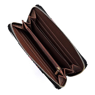 3 in 1 Aztec & Stripe Print Oversized Tote Clutch Wallet SET