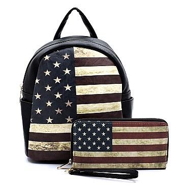 US Flag 2-in-1 Backpack
