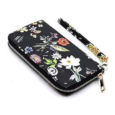 Flower Printed 2-in-1 Backpack