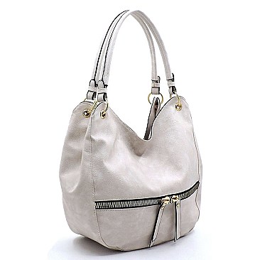 Front Zipper Satchel