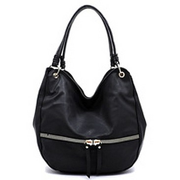 Front Zipper Satchel