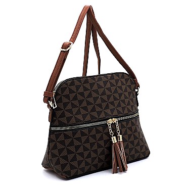 2-in-1 Monogram Top Handle Satchel & Messenger