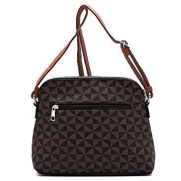 2-in-1 Monogram Top Handle Satchel & Messenger