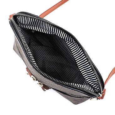 2-in-1 Monogram Top Handle Satchel & Messenger