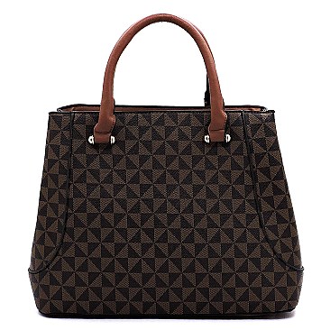 2-in-1 Monogram Top Handle Satchel & Messenger