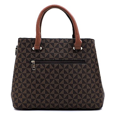 2-in-1 Monogram Top Handle Satchel & Messenger