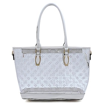 Transparent Monogram Shopper