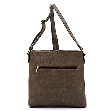 Front Zip Pocket Crossbody Bag