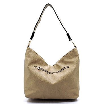 Front Zipper 2-in-1 Bucket Shoulder Bag