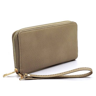 Front Zipper 2-in-1 Bucket Shoulder Bag