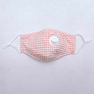 Pack of 10 Fashion Check Cotton Mask with PM2.5 Filter