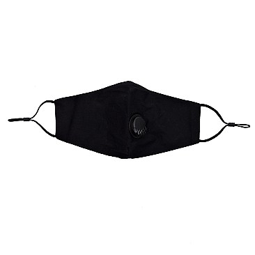 Pack of 10 Fashion Cotton Mask with PM2.5 Filter (Black)