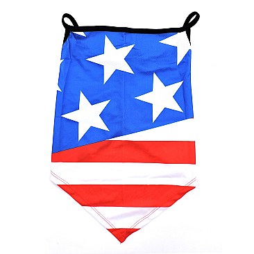 Pack of 12 US Flag Bandana Headwear Headwrap