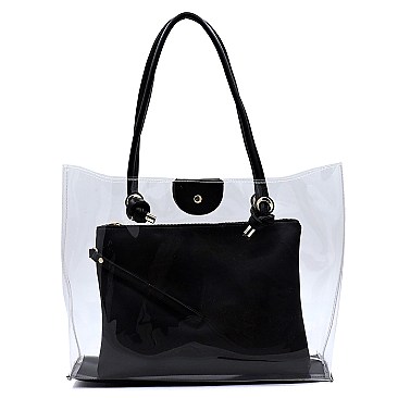 Neon See Thru 2-in-1 Shopper