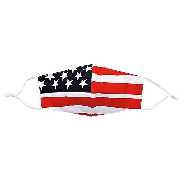 Pack of 10 Fashion Cotton US FLAG Mask with PM2.5 Filter