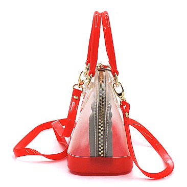 Jelly Candy See Thru Cute Dome Satchel