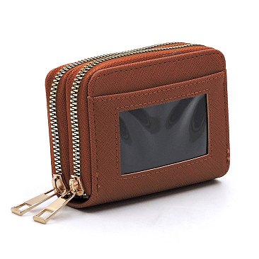 Saffiano Accordion Card Holder Double