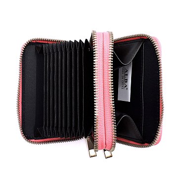 Saffiano Accordion Card Holder Double