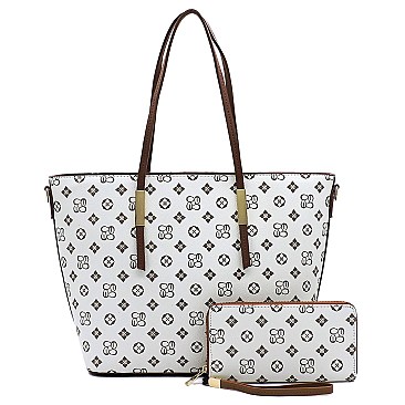 2-in-1 Monogram Shopper Set