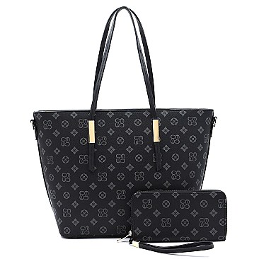 2-in-1 Monogram Shopper Set