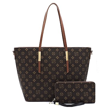 2-in-1 Monogram Shopper Set