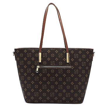 2-in-1 Monogram Shopper Set