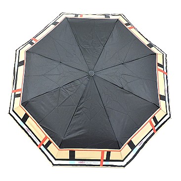 Plaid Check Auto Umbrella