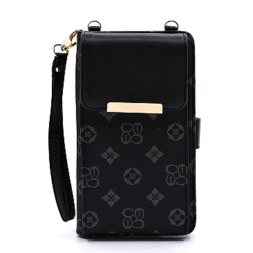 Monogram Wallet Crossbody Cell Phone Case