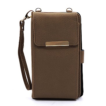 Bifold Wallet Crossbody Cell Phone Case