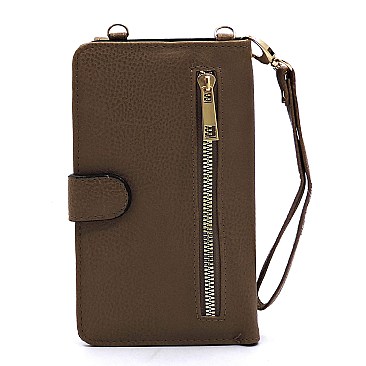 Bifold Wallet Crossbody Cell Phone Case