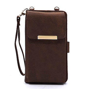 Bifold Wallet Crossbody Cell Phone Case