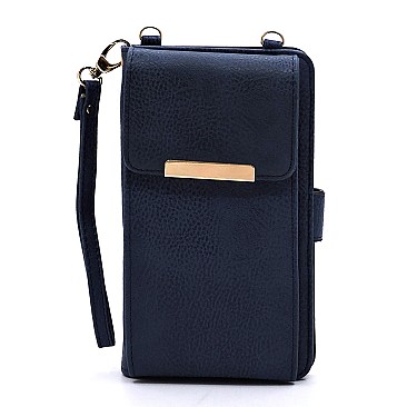 Bifold Wallet Crossbody Cell Phone Case