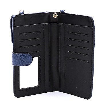 Bifold Wallet Crossbody Cell Phone Case