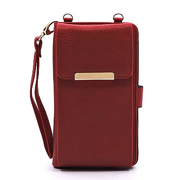 Bifold Wallet Crossbody Cell Phone Case