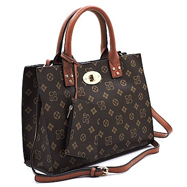 3-in-1 Monogram Satchel Value Set