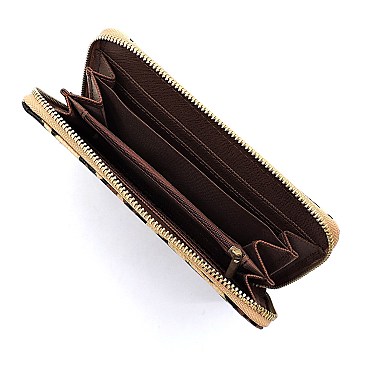 3-in-1 Leopard Print Convertible Backpack Wallet Set