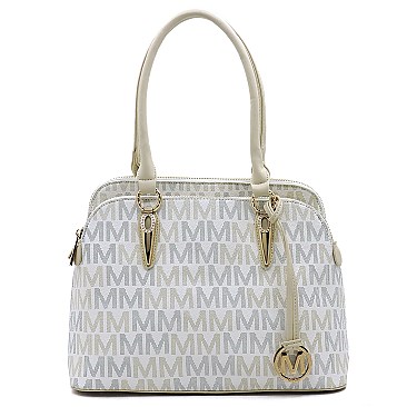 Multi Compartment M Monogram Satchel