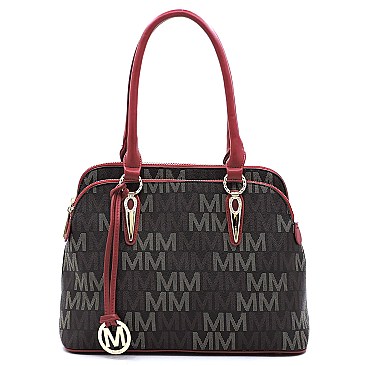 Multi Compartment M Monogram Satchel