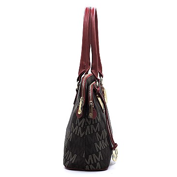 Multi Compartment M Monogram Satchel