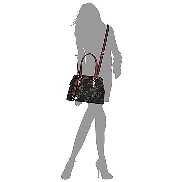 Multi Compartment M Monogram Satchel