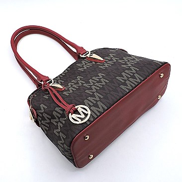 Multi Compartment M Monogram Satchel