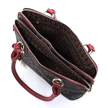 Multi Compartment M Monogram Satchel