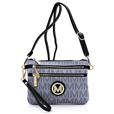 Multi Zip Pocket Cltuch M Monogram Crossbody Bag